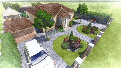 Дизайн ландшафта частного дома своими руками. Разбивка участка на зоны 06