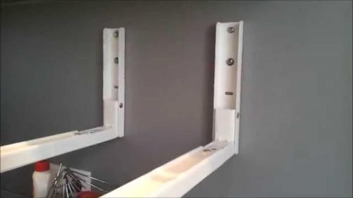 Как повесить микроволновку на стену из гипсокартона. 