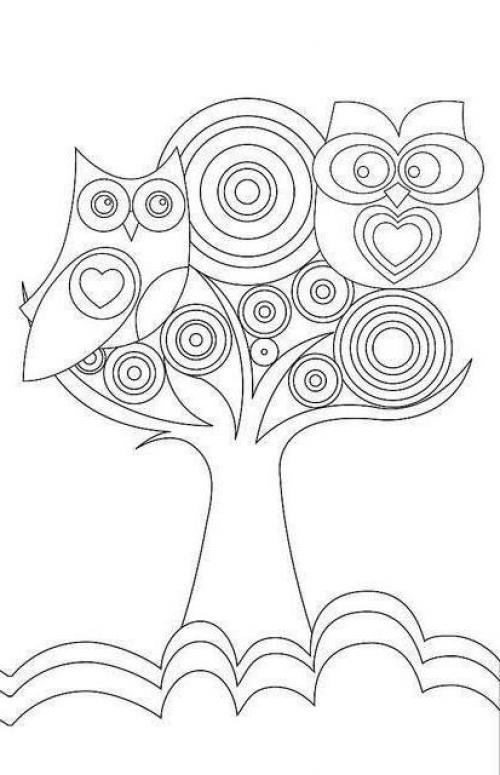 Что нарисовать в блокноте. Совушки