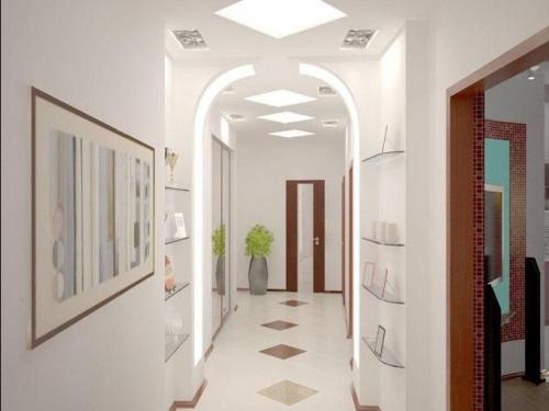 Как расширить визуально длинный узкий коридор в. Как визуально увеличить ширину коридора