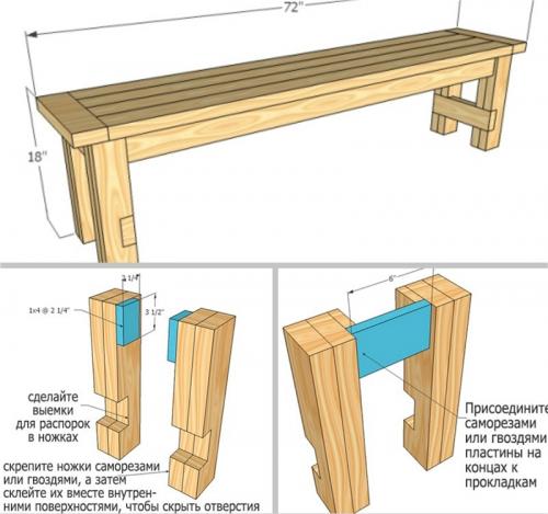 Лавочка своими руками из металла чертежи и размеры. Лавочка своими руками: простые и сложные конструкции для новичков и профессионалов (150 фото-идей)