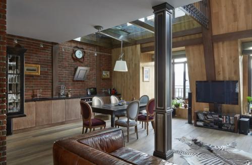 Как оформить столб в интерьере. Варианты отделки и материалы 04