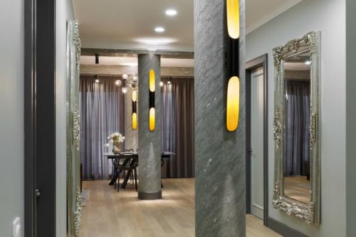 Как оформить столб в интерьере. Варианты отделки и материалы 05