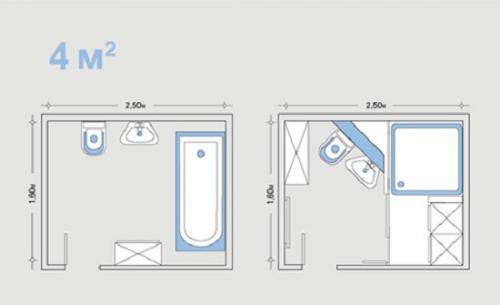 Раздельный или совмещенный санузел. Душевая кабина 10