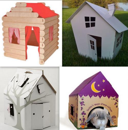 Детские поделки дома своими руками. Поделка домик для детей своими руками - интересные мастер-классы по созданию домиков из картона, бумаги, дерева 06