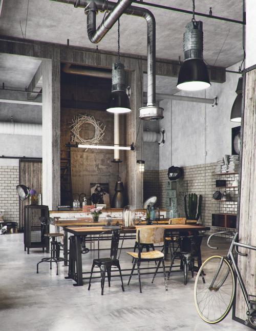 Индастриал стиль в интерьере. 60 Вдохновляющих квартир в индустриальном стиле 19