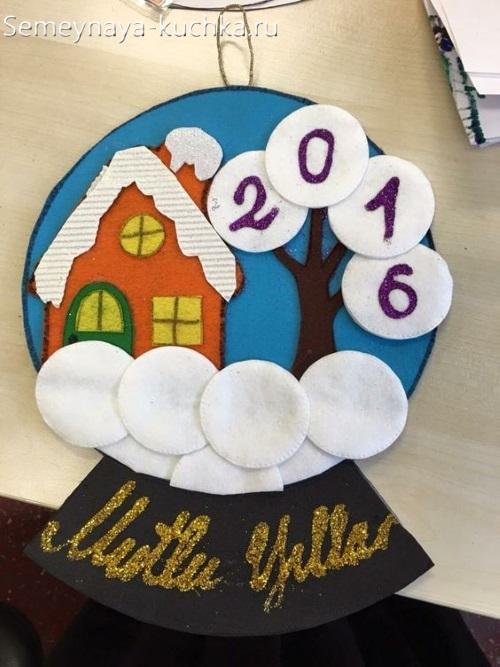 Поделки на Новый Год в детский сад. на выставку в садик.
