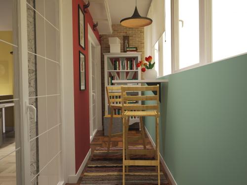 Дизайн для квартиры холостяка. Современный дизайн небольшой квартиры в Москве с интересным оформлением лоджии