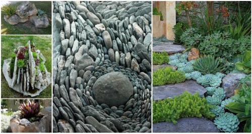 Оформление цветников. Оформление клумбы камнем