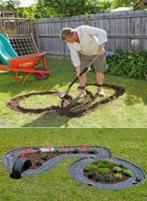 Дачный эксклюзив своими руками. Зона для игры и отдыха