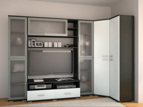 Современные гостиные стенки стильные красивые. Виды стенок для гостиной 09