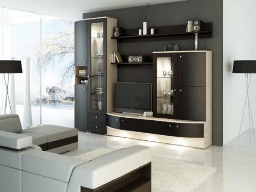 Стенка в гостиную белая. Критерии выбора