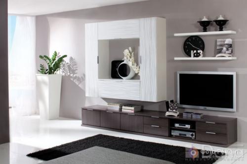 Современные гостиные стенки стильные красивые. Виды стенок для гостиной 13