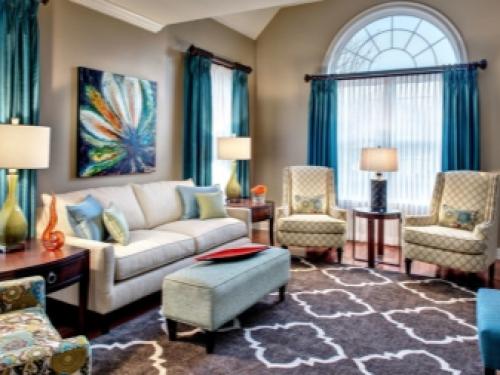 Шторы в столовую гостиную. Шторы для зала 08