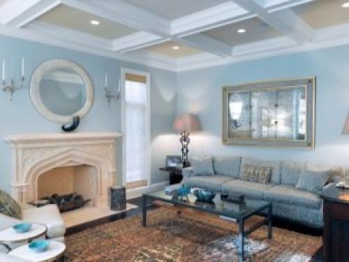 Гостиная в белых тонах. Что дает белый цвет в гостиной 19