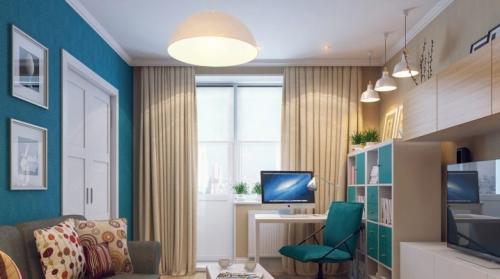 Выделение рабочей зоны в гостиной. Гостиная с рабочим местом: тонкости зонирования помещения