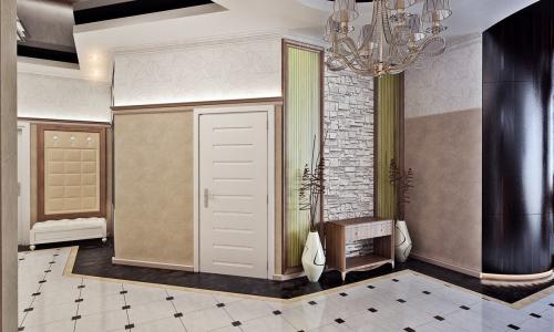 Модный дизайн прихожей 2019. Хай-тек