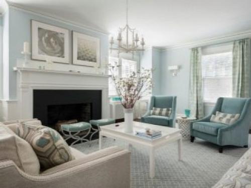 Гостиная в белых тонах. Что дает белый цвет в гостиной 18