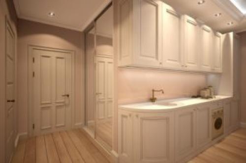 Кухня и коридор в одном стиле. Перепланировка