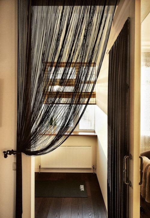 Шторы для дверных проемов без дверей. Правильные шторы на дверной проем 02