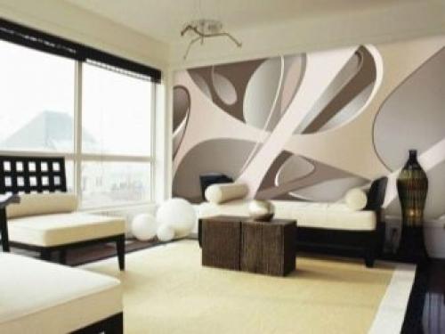 Стены в гостиной дизайн. Варианты отделки стен в гостиной фото 09