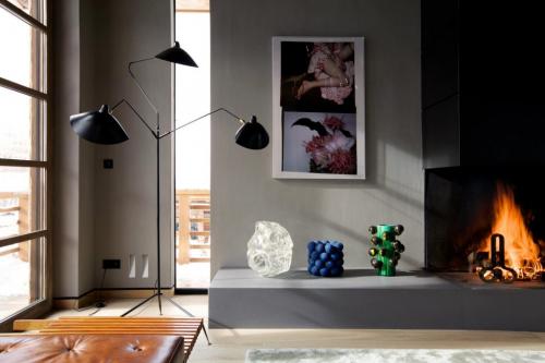 Гостиная в стиле шале