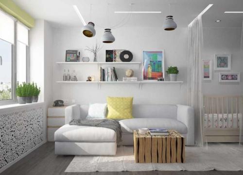 Современный дизайн однокомнатной квартиры. Рекомендации дизайнеров