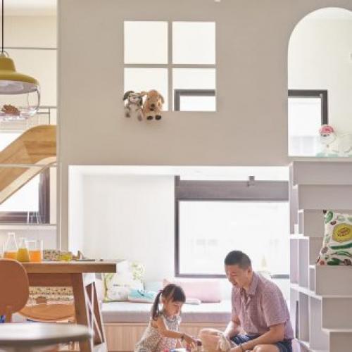 Дизайн однокомнатной квартиры для семьи с ребенком. Из одной комнаты – две