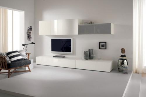 Стенка гостиная в современном стиле. Стенка горка