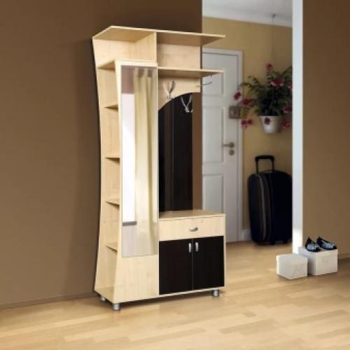 Большой шкаф в прихожую. Интерьер прихожей со шкафом-купе фото 03