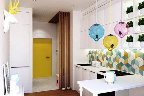 Дизайн квартиры однокомнатной квартиры-студии. Минимализм 21