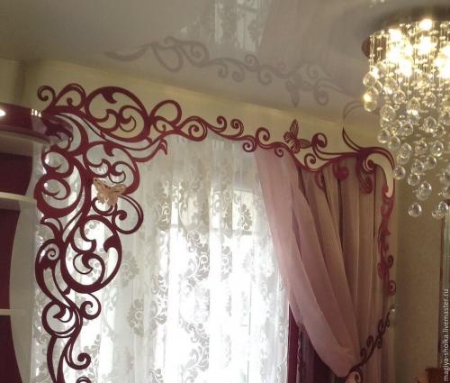 Оформление окна на кухне. Шторы и тюль
