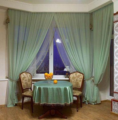 Тюль в столовую. Кухня-столовая