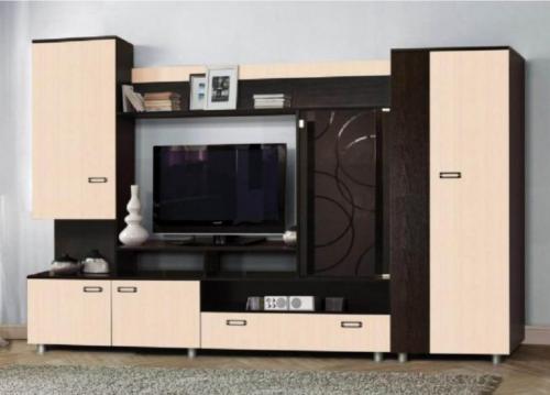 Модульные стенки в зал. Преимущества гарнитуров для гостиной