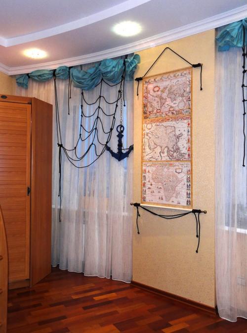 Шторы с якорями. Шторы в детскую в морском стиле — лучшие интересные идеи на 50 фото