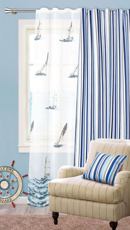 Шторы с якорями. Шторы в детскую в морском стиле — лучшие интересные идеи на 50 фото