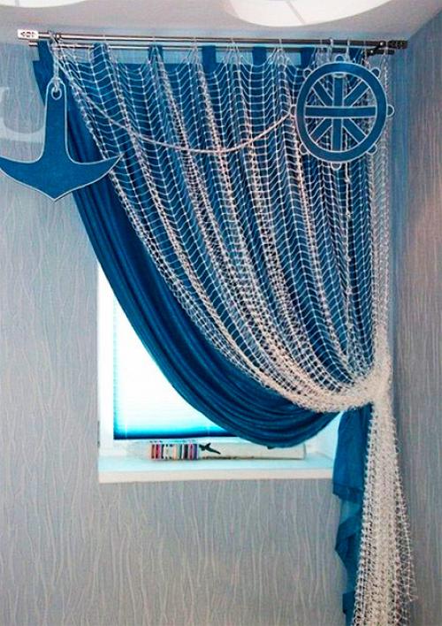Шторы с якорями. Шторы в детскую в морском стиле — лучшие интересные идеи на 50 фото