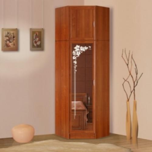 Угловой небольшой шкаф в спальню. Угловые шкафы в спальню 03