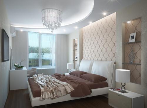 Бежевая спальня с яркими акцентами. Преимущества бежевого тона