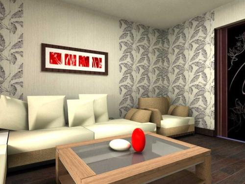 Черно белый дизайн квартиры гостиной обоями. Основные приемы комбинирования обоев