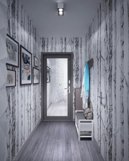 Интерьер узкой прихожей в современном стиле. Стилистика дизайна длинной прихожей