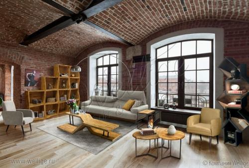 Дизайн студии в стиле лофт. Крутые идеи оформления квартиры-студии в стиле лофт 02