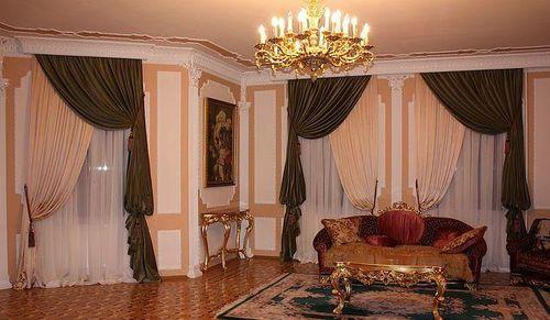 Модные шторы в зал. Маленькие нюансы штор в зал