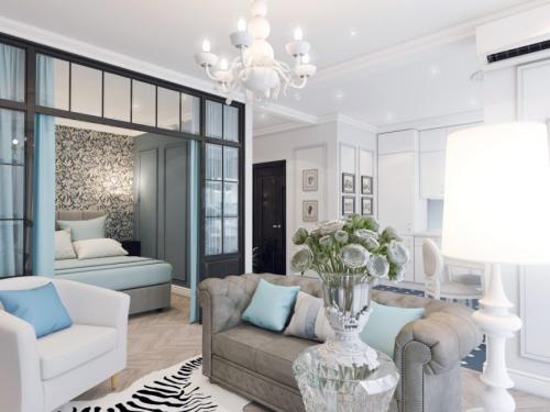 1 ком квартиры дизайн. Форма комнат