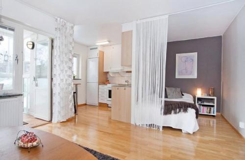 1 ком квартиры дизайн. Форма комнат 24