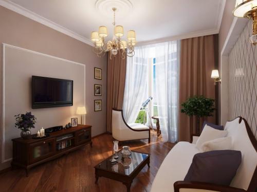 1 ком квартиры дизайн. Форма комнат