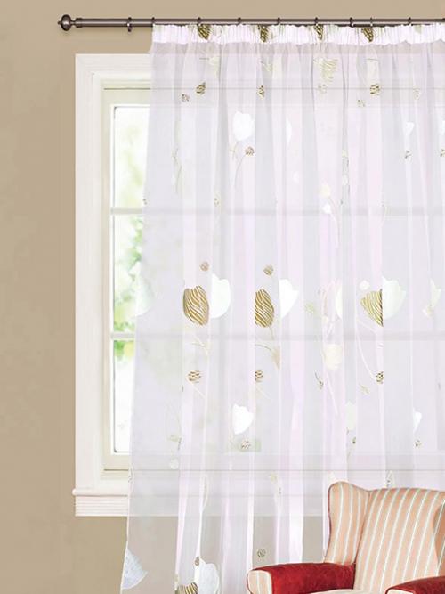 На кухню шторы из органзы. Разновидности материала 04