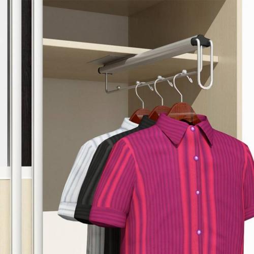 Шкаф в угол спальни. Приспособления для удобного хранения