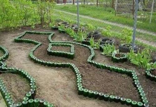 Клумбы и цветники своими руками на даче. Ограждение для клумбы