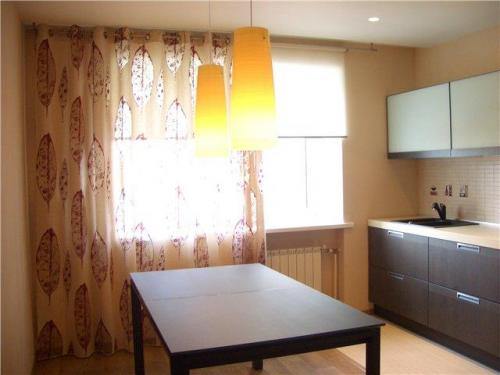 На кухню шторы из органзы. Разновидности материала 06